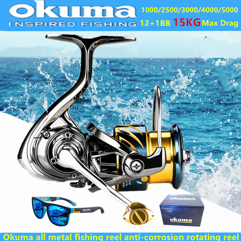Daiwa Reel Bg - รอกตกปลาโอคุมะ ออลเมทัล 12+1BB แรงต้านสูงสุด 15 กก.