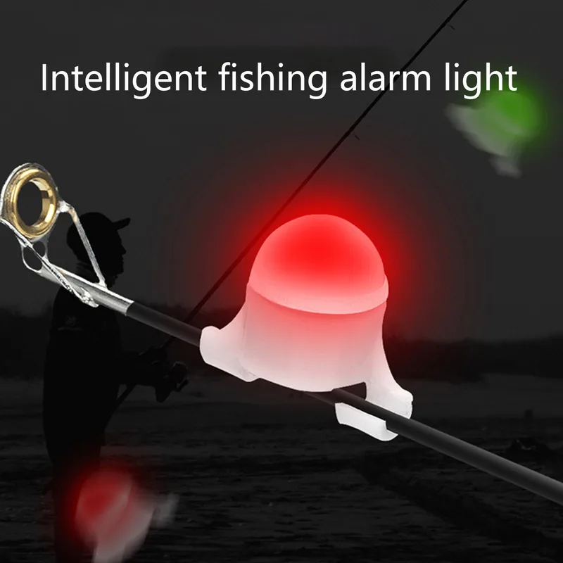Fishing Rod Casting - 1-3 ชิ้น สัญญาณเตือนการตกปลาแบบอิเล็กทรอนิกส์พร้อมไฟ LED, ไฟปลายคันเบ็ดสำหรับตกปลากลางคืน, ระบบเตือนด้วยแสงสำหรับนักตกปลา