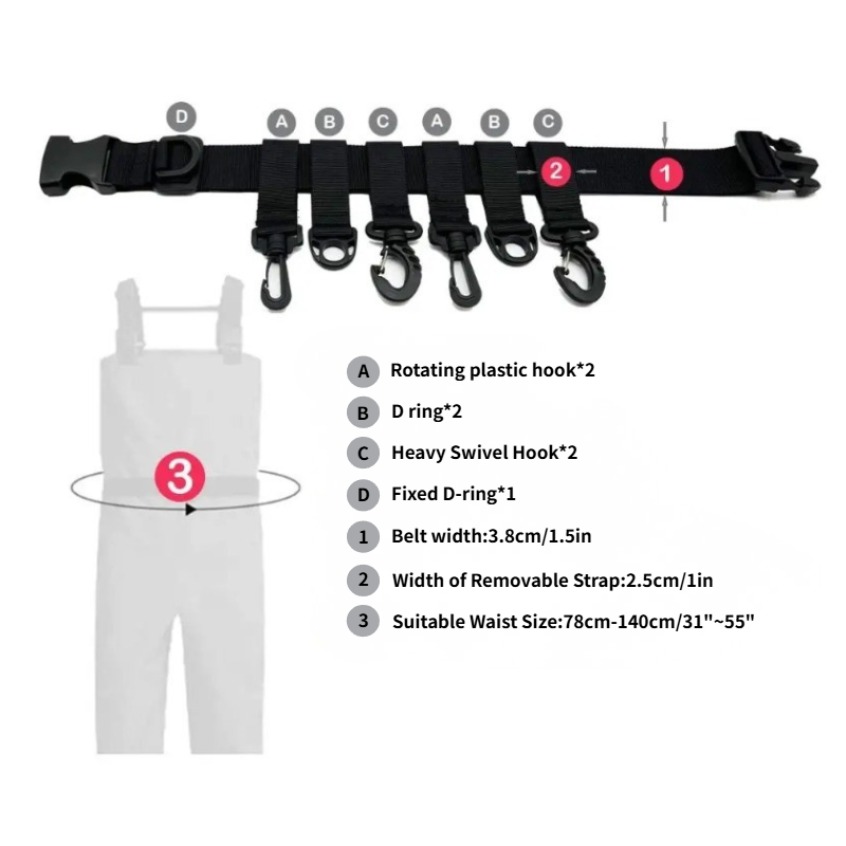 เข็มขัดคาดเอวสำหรับตกปลาแบบปรั - Fishing Rod Travel บทวิจารณ์และราคา