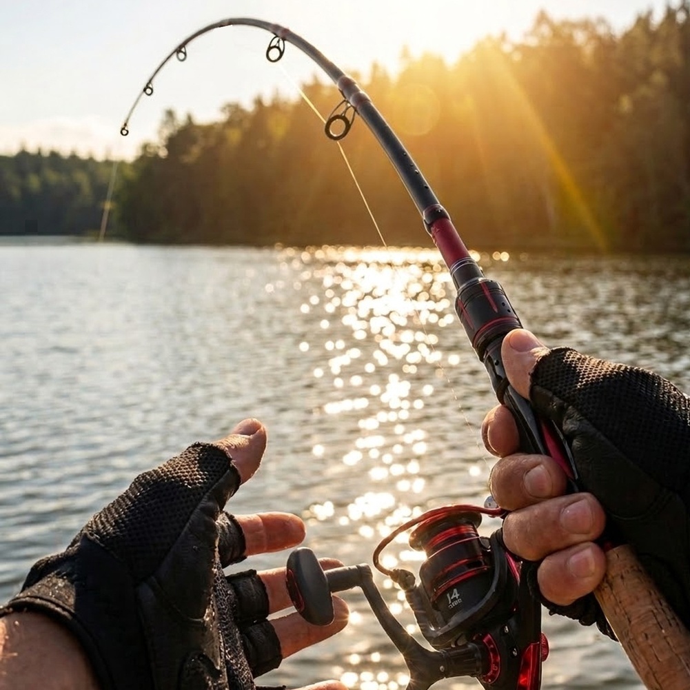 คันเบ็ดคาร์บอนไฟเบอร์น้ำหนักเบ - Fishing Rod Combo บทวิจารณ์และราคา
